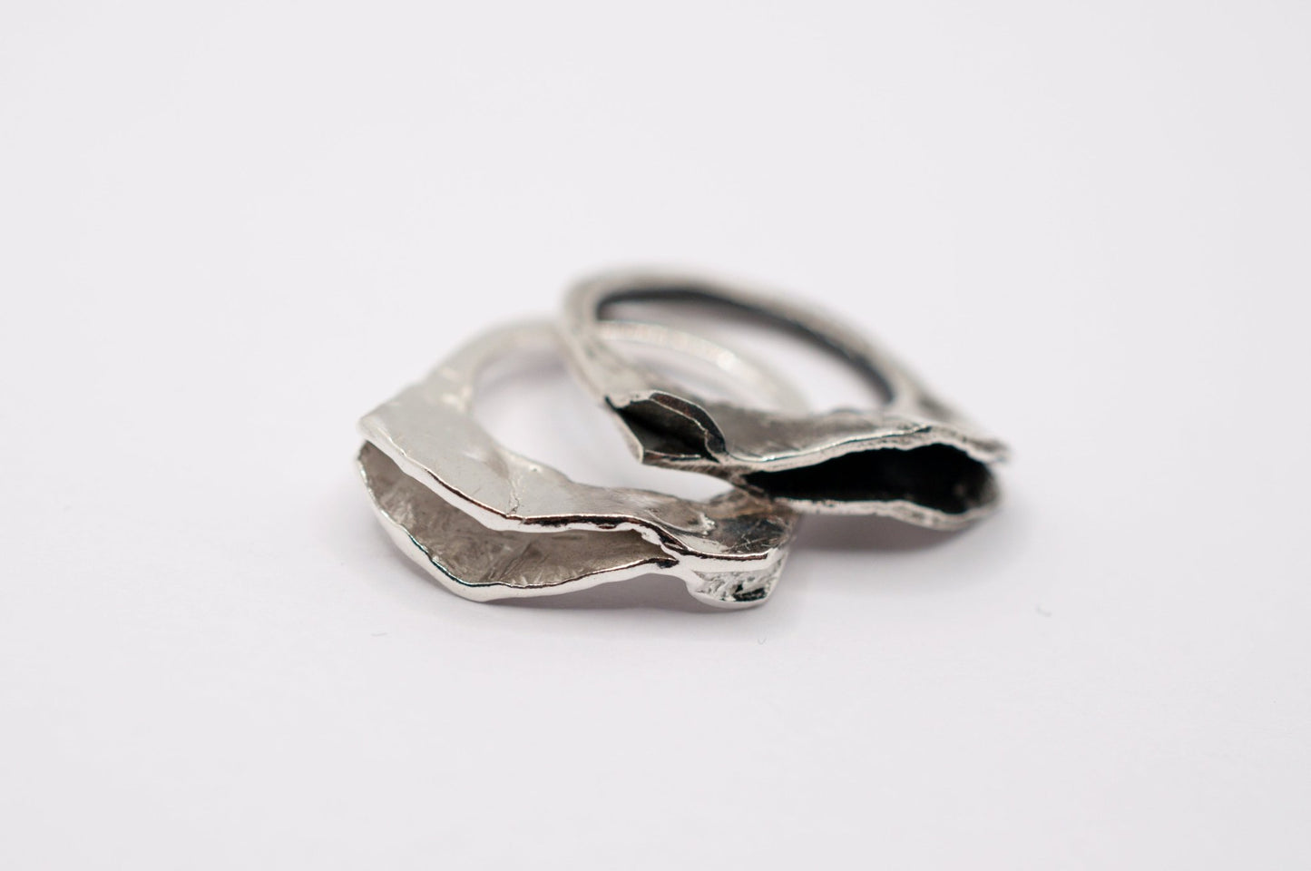 A'mmare Jewelry - Alga Ulva Burnished Ring Silver