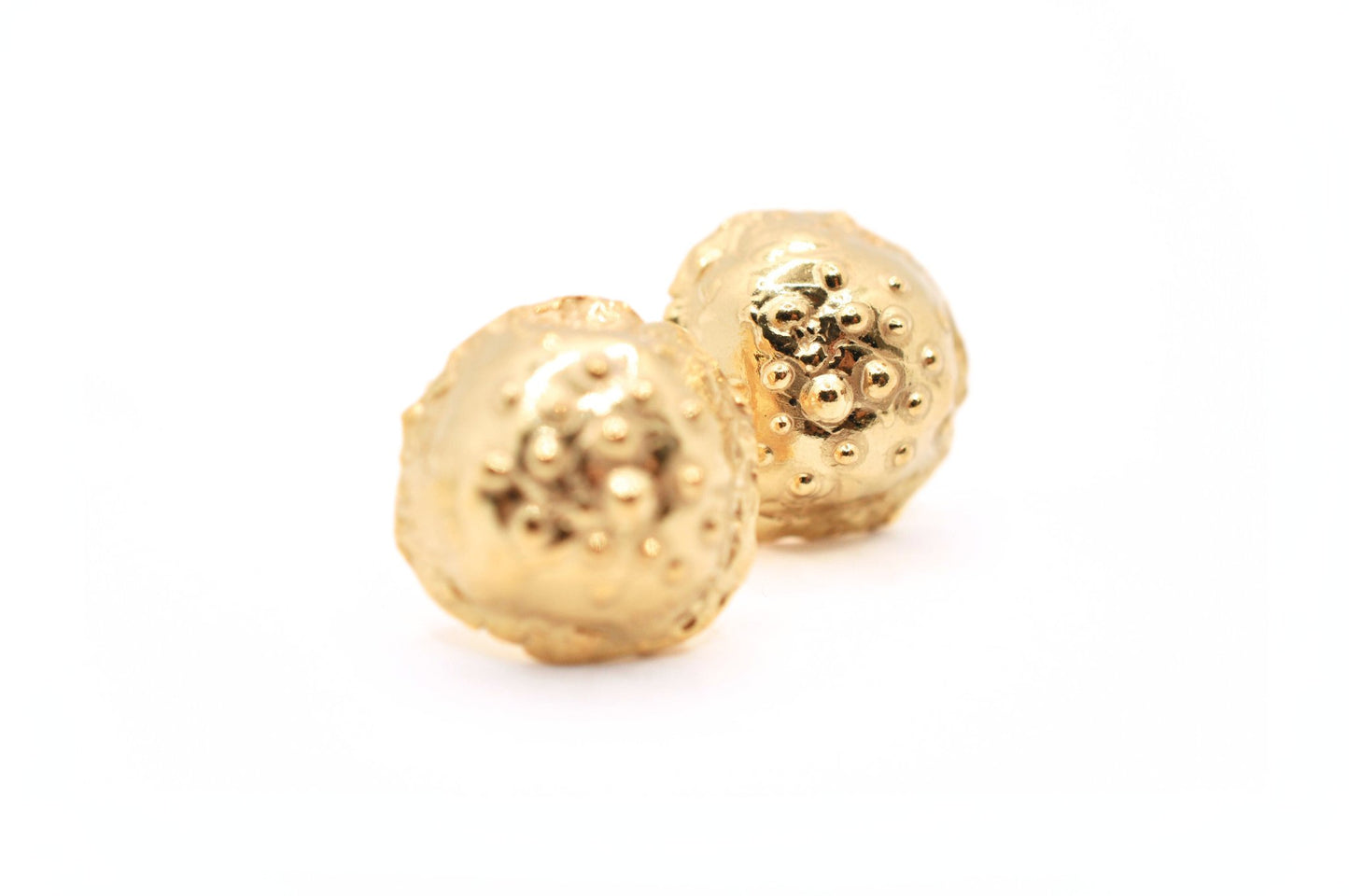 A'mmare Jewelry - Medusa Stud Earrings Gold Plated