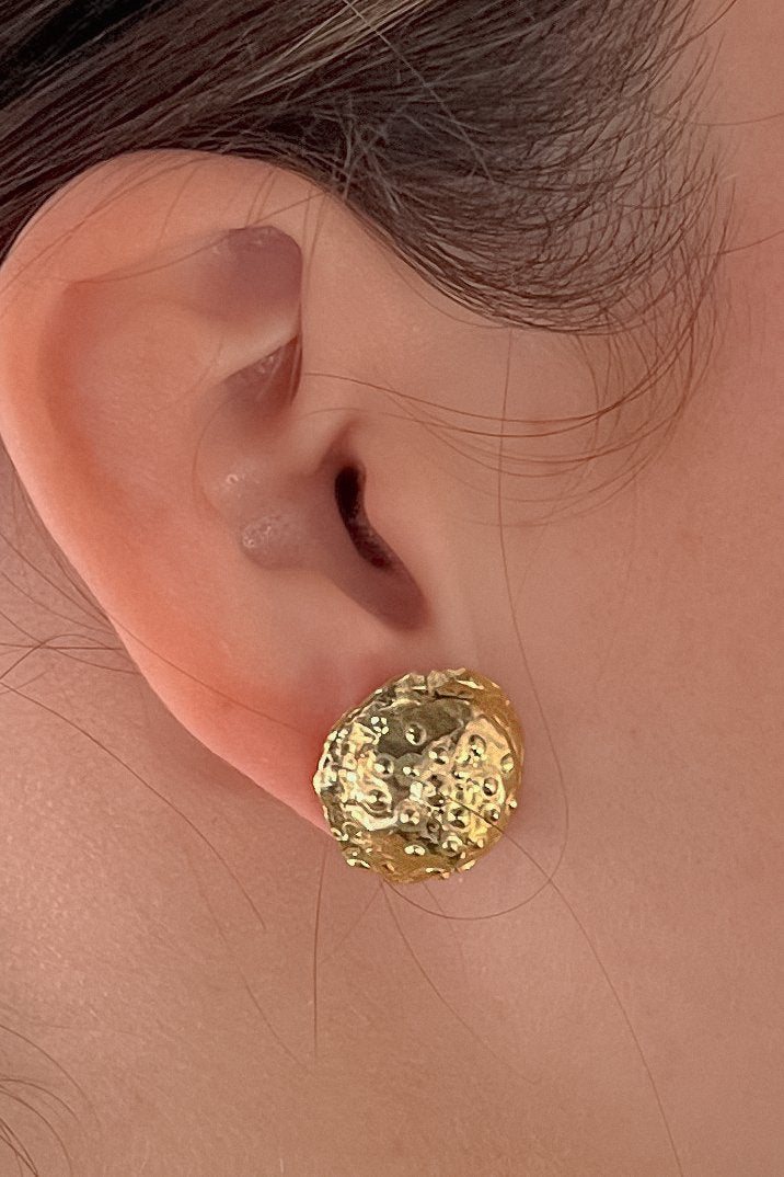 A'mmare Jewelry - Medusa Stud Earrings Gold Plated