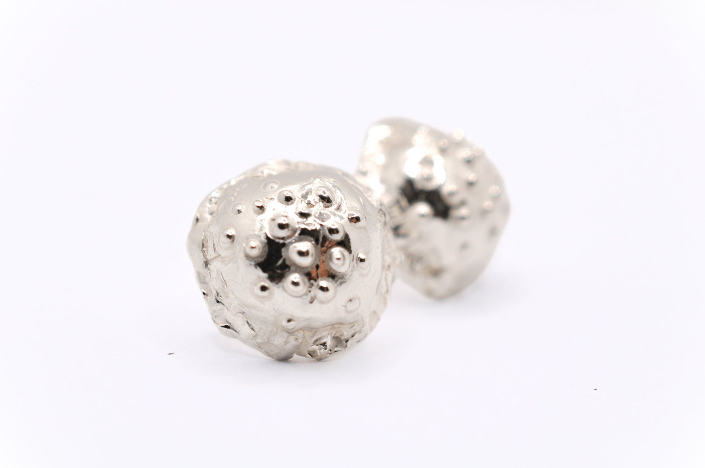 A'mmare Jewelry - Medusa Stud Earrings Silver