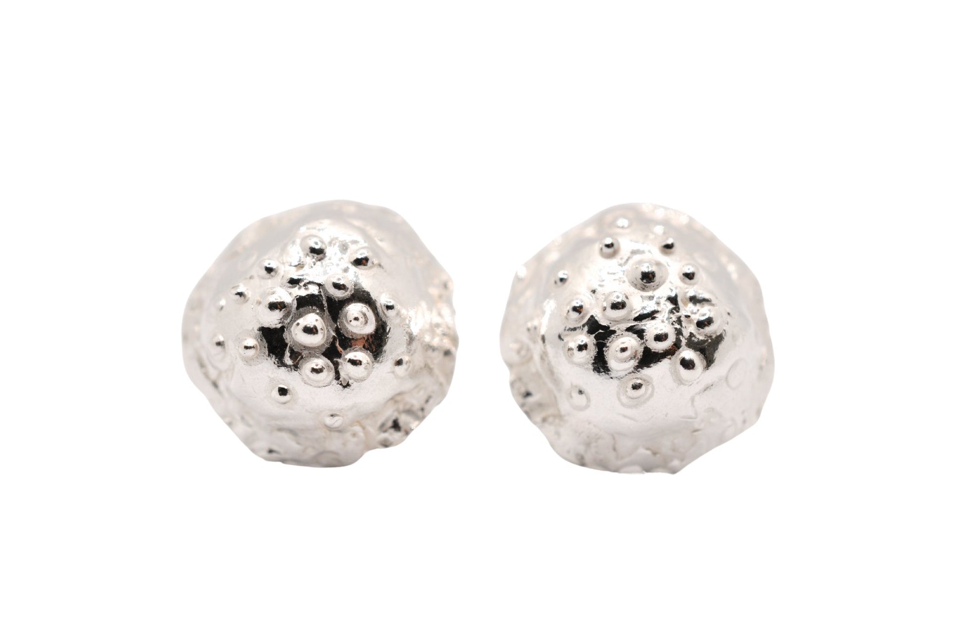 A'mmare Jewelry - Medusa Stud Earrings Silver