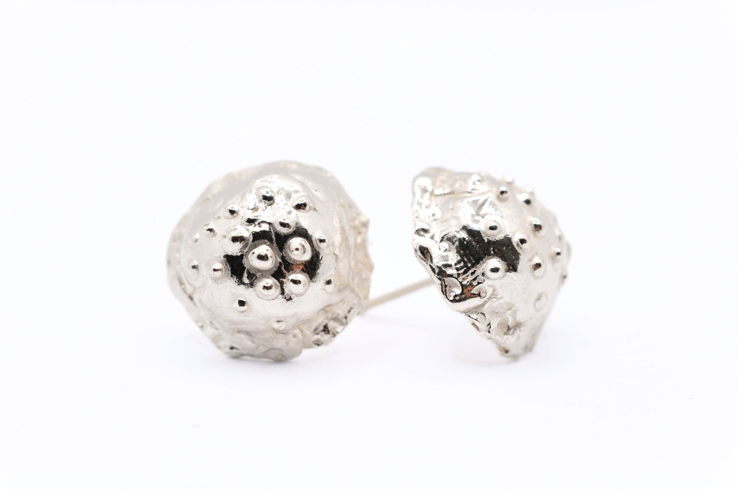 A'mmare Jewelry - Medusa Stud Earrings Silver