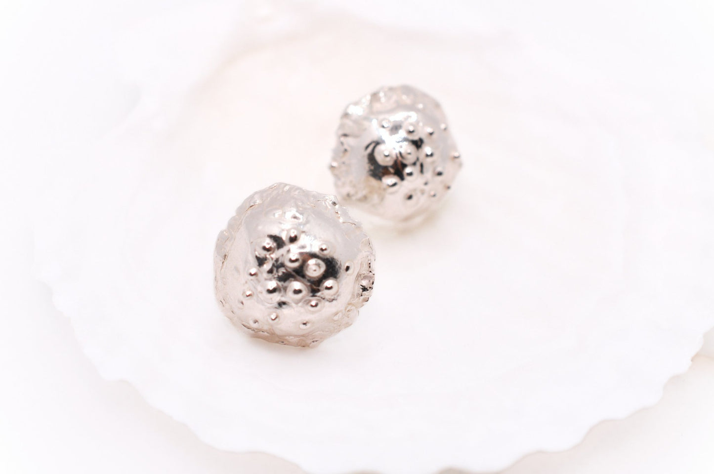 A'mmare Jewelry - Medusa Stud Earrings Silver