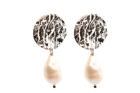 A'mmare Jewelry - Ostrica Drop Earrings Silver