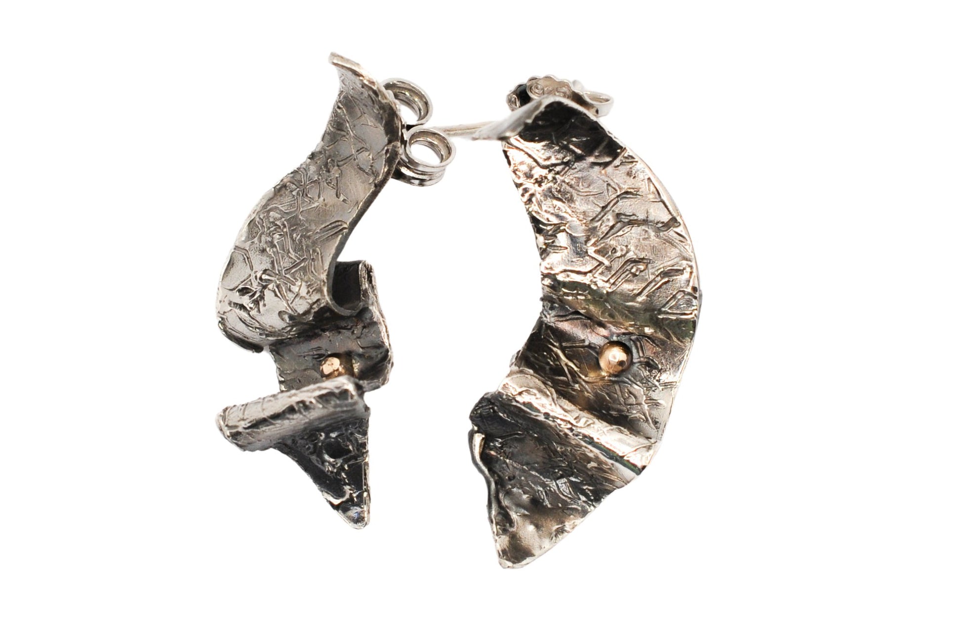 A'mmare Jewelry - Scintillìo Earrings Burnished Silver